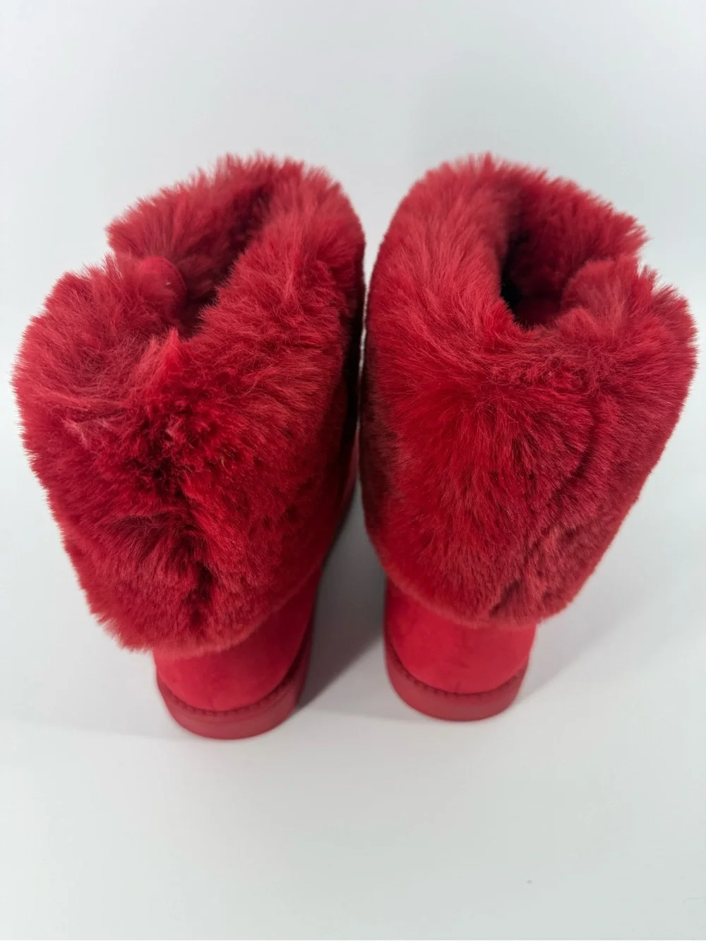 GBG Los Angeles Aleya G by Guess Red Faux Fur Cold Weather Winter Boots Women 6M